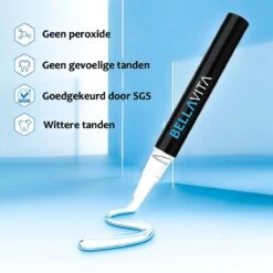 BELLAVITA Tandenbleekset - Tanden Bleken - Teeth Whitening Kit - Tandenblekers - 4 Gelpennen - Zonder Peroxide - 100% Natuurlijk - Witte Tanden -Verzorgingsproducten 1200x1200 1398