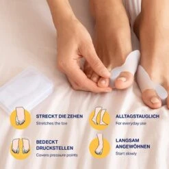 PURAVA® [6x] Hallux Valgus Teen Spreider - Inclusief Hygiënische Transportbox - Optimaal Comfort - BPA Vrij - Universele Maat -Verzorgingsproducten 1200x1200 148