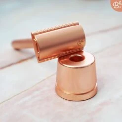 Bamboozy Safety Razor Met Houder RVS + 20 Scheermesjes Rose Gold Goud Voor Vrouwen Dames Mannen Double Edge Zero Waste Duurzaam Scheren -Verzorgingsproducten 1200x1200 1679