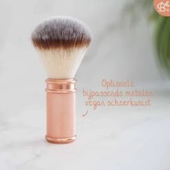 Bamboozy Safety Razor Met Houder RVS + 20 Scheermesjes Rose Gold Goud Voor Vrouwen Dames Mannen Double Edge Zero Waste Duurzaam Scheren -Verzorgingsproducten 1200x1200 1682