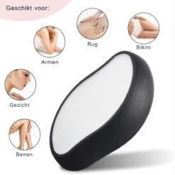 Merkloos Crystal Hair Removal Zwart - Crystal Hair Eraser - Epilator - Kristalpad - Ontharing - Pijnloos - Haarverwijderaar -Verzorgingsproducten 1200x1200 1774