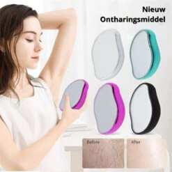 Crystal Hair Removal - Kristalpad Als Haarverwijderaar Voor Mannen/vrouwen - Ladyshaves - Bodygroomer - Wit -Verzorgingsproducten 1200x1200 1780