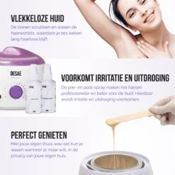 Premium Wax Set Inclusief 400gr Wax Bonen - Pre- & After-Wax Spray - 20 Aanbreng Spatels -Verzorgingsproducten 1200x1200 1801