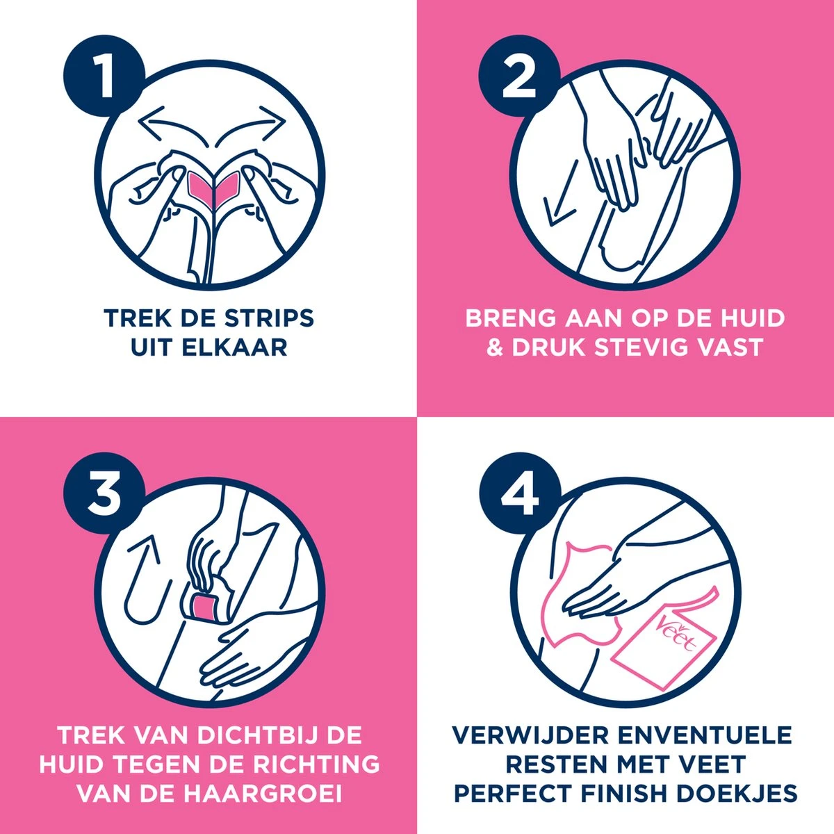 Veet - Ontharingsstrips - Benen & Lichaam - Gevoelige Huid - Easy-Gelwax - 20 Stuks 10 Veet - Ontharingsstrips - Benen & Lichaam - Gevoelige Huid - Easy-Gelwax - 20 Stuks - Afbeelding 8