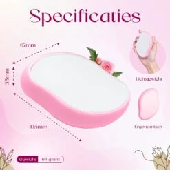 Agellic® Crystal Hair Removal – Hair Remover – Crystal Hair Remover – TikTok – Scrubi – Pijnloze Epilator – Scrubbi – Kristalpad – Haarverwijderaar Voor Vrouwen – Crystal Hair Eraser – Roze -Verzorgingsproducten 1200x1200 1841