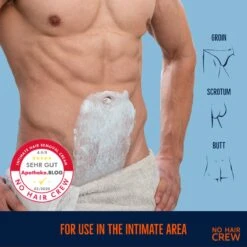 NO HAIR CREW – Premium Ontharingscreme Intieme Delen – Ontharing Mannen – 100 Ml - Intimate Hair Removal Cream - Ontharen Eraser For Men Zone Intiem Voor Man Genitalien -Verzorgingsproducten 1200x1200 1886