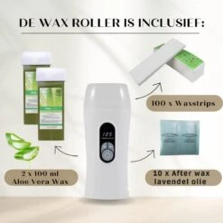 Wax Apparaat Vernieuwende Digitale Wax Roller - Wax Patroon Verwarmer - Wax Roller Kit Incl. 2 Aloe Vera Vullingen, After Wax & Waxstrips - Waxroller - Ontharen Voor Man En Vrouw -Verzorgingsproducten 1200x1200 1916