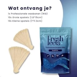Freshfeels® Hard Wax Beans - Incl. 20x Wax Spatels - 1 KG - Voor Lichaam & Gezicht - Wax Parels - Wax Bonen - Wax Korrels - Voor Gevoelige Huid - Fijn/Grof Haar - Brazilian Hard Wax - Aqua Blauw -Verzorgingsproducten 1200x1200 1926