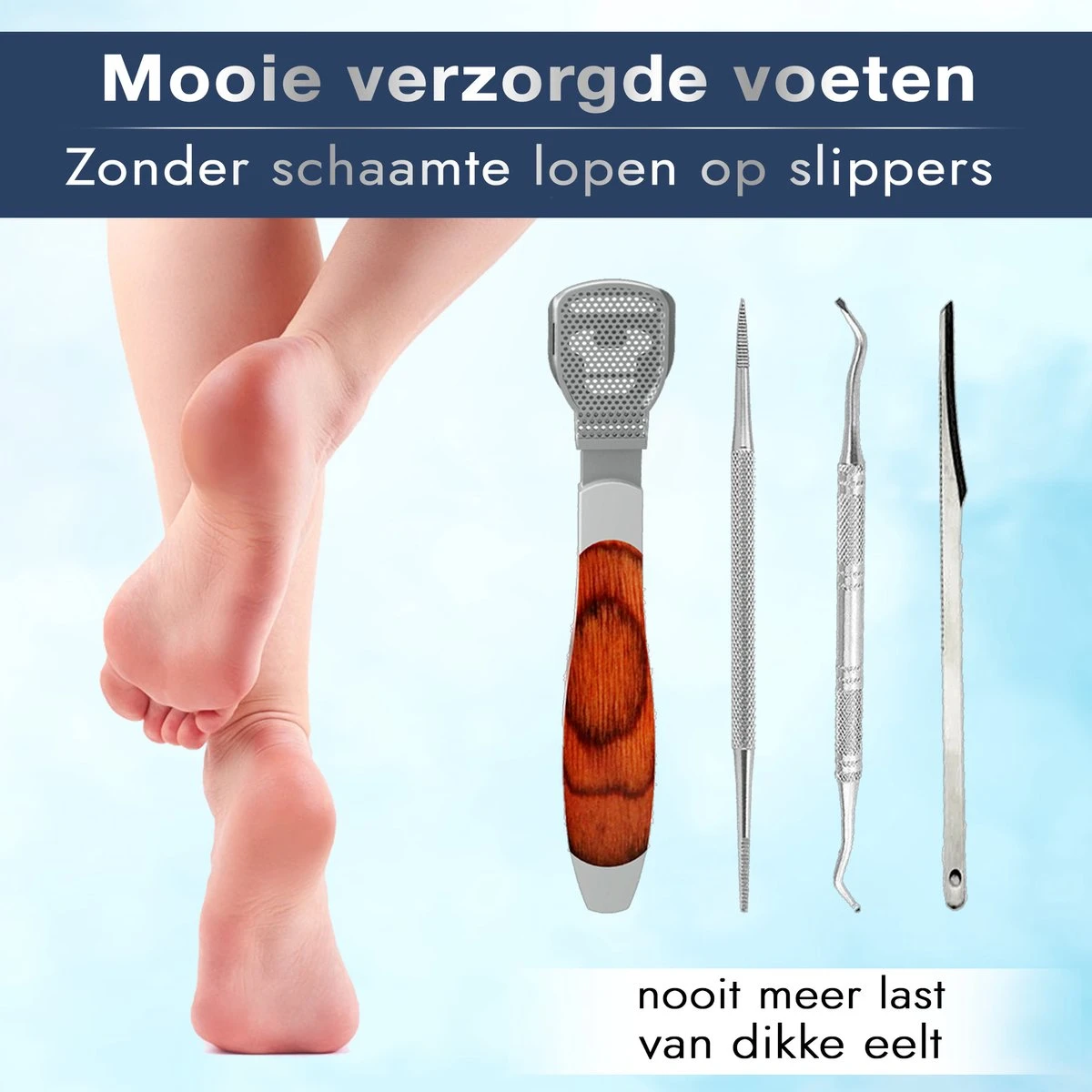 Pedicureset Professioneel - Pedicure Eeltmesjes - Eelt Verwijderaar Pedicure Set - Eeltverwijderaar Voetvijl - Eeltschraper - Eeltschaaf - Eeltrasp 5 Pedicureset Professioneel - Pedicure Eeltmesjes - Eelt Verwijderaar Pedicure Set - Eeltverwijderaar Voetvijl - Eeltschraper - Eeltschaaf - Eeltrasp - Afbeelding 3