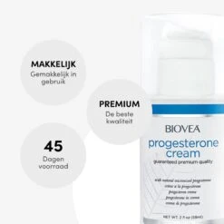 Biovea – Natuurlijke Progesteron Crème – Vermindert Opvliegers, Symptomen Van PMS En Normaliseert Menstruatiecycli – Bouwsteen Voor De Belangrijkste Hormonen – Verhoogt Het Gevoel Van Welzijn – 45 Dagen Voorraad (59 Ml.) -Verzorgingsproducten 1200x1200 365