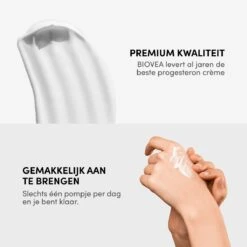 Biovea – Natuurlijke Progesteron Crème – Vermindert Opvliegers, Symptomen Van PMS En Normaliseert Menstruatiecycli – Bouwsteen Voor De Belangrijkste Hormonen – Verhoogt Het Gevoel Van Welzijn – 45 Dagen Voorraad (59 Ml.) -Verzorgingsproducten 1200x1200 367