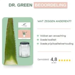 Dr. Green® 1x- Aloë Vera Blad - MAAK GEL IN 3 MINUTEN - 100% Puur - Biologisch 21 Dr. Green® 1x- Aloë Vera Blad - MAAK GEL IN 3 MINUTEN - 100% Puur - Biologisch -Verzorgingsproducten 1200x1200 447