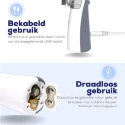 Aerosoltoestel Met 3 Mondstukken - Nebulizer Inhalator - Aerosoltoestel Kinderen, Volwassenen En Baby's - Vernevelaar Inhalator - Gezichtsstomer - Helpt Tegen Luchtwegaandoeningen -Verzorgingsproducten 1200x1200 535