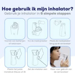 Aerosoltoestel Met 3 Mondstukken - Nebulizer Inhalator - Aerosoltoestel Kinderen, Volwassenen En Baby's - Vernevelaar Inhalator - Gezichtsstomer - Helpt Tegen Luchtwegaandoeningen -Verzorgingsproducten 1200x1200 538