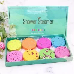 Shower Steamer - Bruisballen Voor Douche - 8 Verschillende Geuren - Verjaardag Cadeau - Stoom Tabletten - Aromatherapie - Organisch - ECO Friendly - Voor Haar -Verzorgingsproducten 1200x1200 550