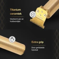 Krexs Gouden Baardtrimmer - Tondeuse - Trimmer - Scheerapparaat - Mannen – Baard -Verzorgingsproducten 1200x1200 899