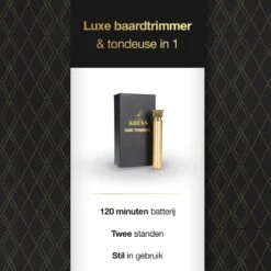 Krexs Gouden Baardtrimmer - Tondeuse - Trimmer - Scheerapparaat - Mannen – Baard -Verzorgingsproducten 1200x1200 901