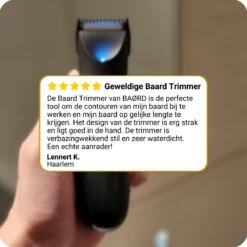 BAØRD Baardtrimmer Voor Mannen – Waterdicht – Draadloze Tondeuse - Trimmer Voor Baard & Lichaam – Scheerapparaat – Bodygroomer - Haartrimmer – Baardverzorging – Barber – Oplaadbaar - Zwart -Verzorgingsproducten 1200x1200 905