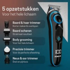 5 In 1 Baardtrimmer Voor Mannen - Trimmer Voor Baard En Lichaam - Neus En Oor -Bodygroomer - 0.5-10MM -Verzorgingsproducten 1200x1200 939