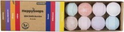 HappySoaps Mini Bath Bombs - Herbal Sweets - 8 Bruisballen In Verschillende Kruidig Zoete Geuren - 100% Plasticvrij, Vegan & Natuurlijk -Verzorgingsproducten 1200x318