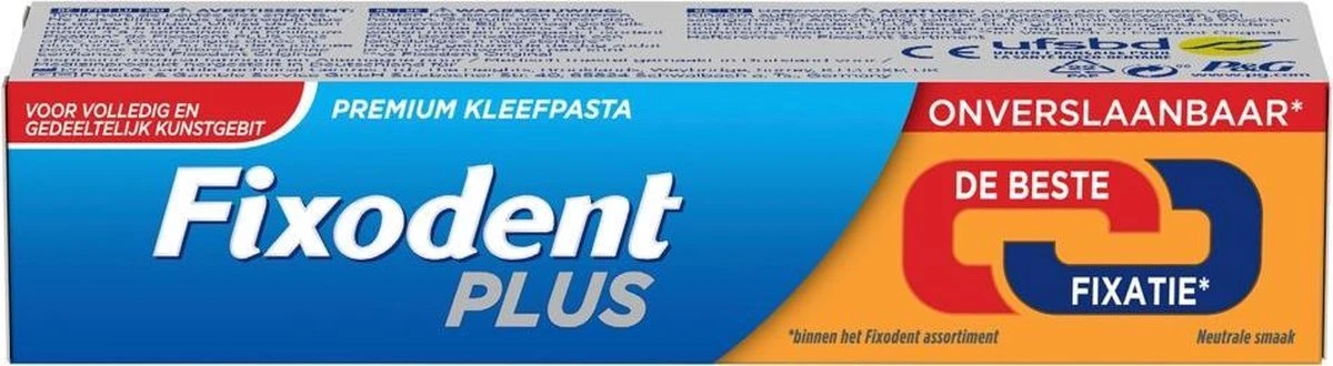 Fixodent Plus - Voordeelverpakking 6x40 G - Kleefpasta 10 Fixodent Plus - Voordeelverpakking 6x40 G - Kleefpasta - Afbeelding 9