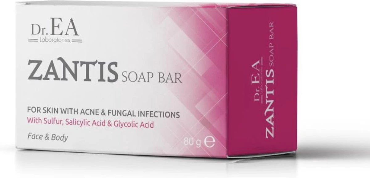 Dr EA Laboratories | Zantis | Medische Zeep Voor Gezicht En Lichaam | Voor Acne En Schimmelinfecties | Handzeep | Zwavel | Salicylzuur | Glycolzuur | Geel | Blok | 80 GR 3 Dr EA Laboratories | Zantis | Medische Zeep Voor Gezicht En Lichaam | Voor Acne En Schimmelinfecties | Handzeep | Zwavel | Salicylzuur | Glycolzuur | Geel | Blok | 80 GR