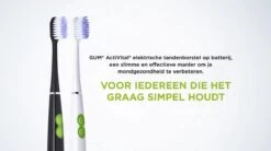 GUM® 1x GUM Activital Sonic Elektrische Tandenborstel - Wit + 1x GUM Opzetborstels Wit -Verzorgingsproducten 1200x672