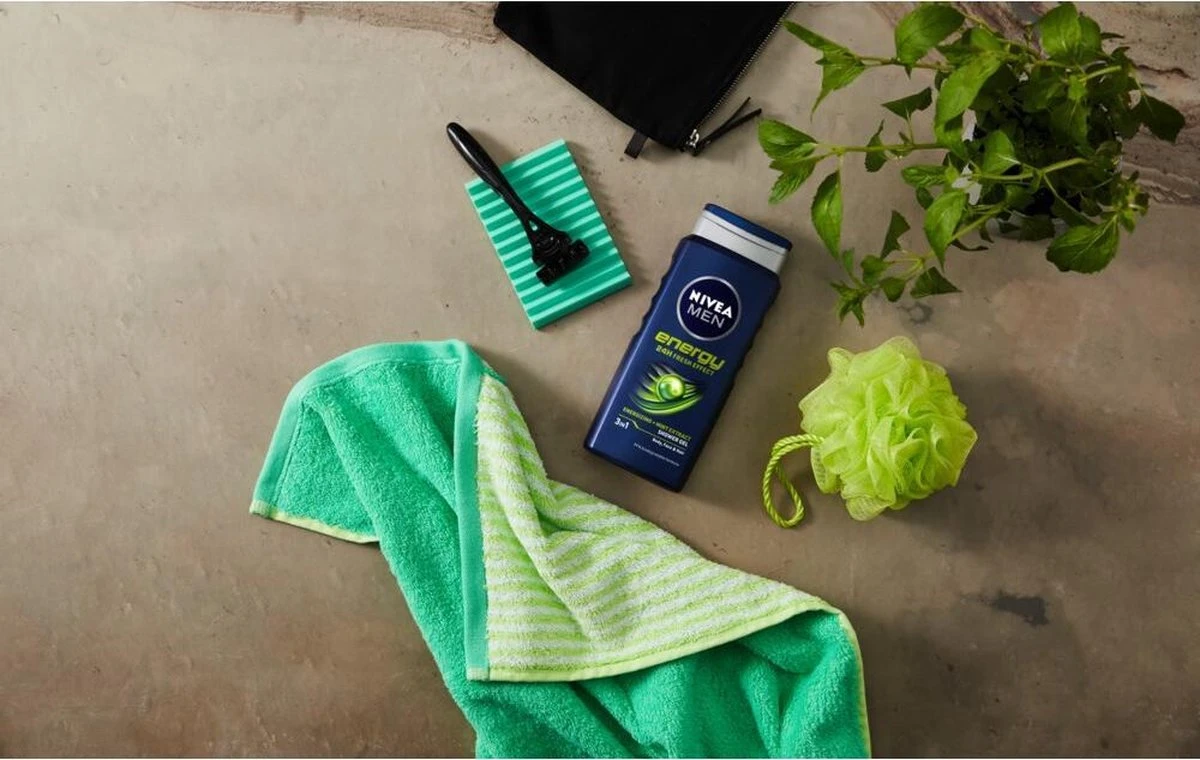 NIVEA MEN Energy - 6x 500 Ml - Voordeelverpakking - Douchegel 4 NIVEA MEN Energy - 6x 500 Ml - Voordeelverpakking - Douchegel - Afbeelding 2