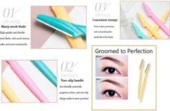 Scheermes Gezicht - Vardaan Scheermes - Scheermes Lippen - Scheermes Wenkbrauw - Wenkbrauw Trimmer - Wenkbrauw Epileren - Gezichts Ontharing - 3 Stuks -Verzorgingsproducten 1200x780