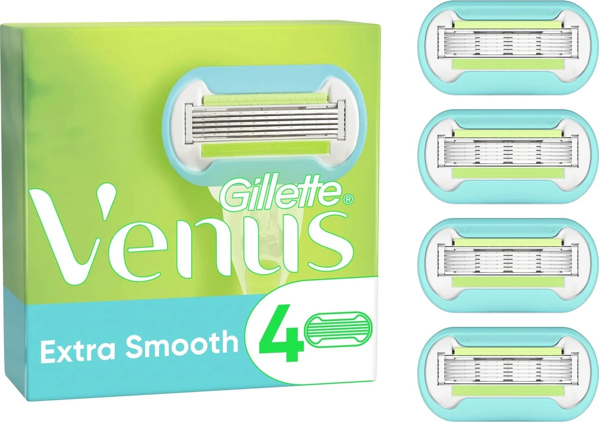 Gillette Venus Extra Smooth Scheermesjes Voor Vrouwen - 4 Navulmesjes 3 Gillette Venus Extra Smooth Scheermesjes Voor Vrouwen - 4 Navulmesjes