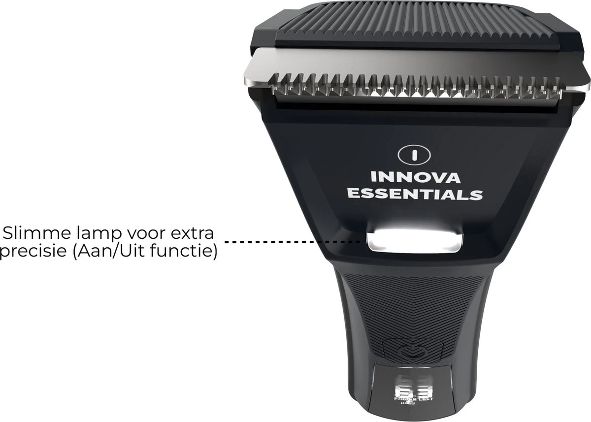 Innova Essentials Baardtrimmer Pro - Waterbestendig - Draadloos - Bodytrimmer - Scheerapparaat - Styler - Trimmen Mannen 7 Innova Essentials Baardtrimmer Pro - Waterbestendig - Draadloos - Bodytrimmer - Scheerapparaat - Styler - Trimmen Mannen - Afbeelding 5