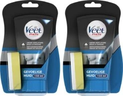 Veet Men Ontharingscrème - Gevoelige Huid - In Douche - 2 X 150 Ml -Verzorgingsproducten 1200x942 1