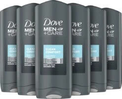 Dove Men+Care Clean Comfort Douchegel - 6 X 400 Ml - Voordeelverpakking