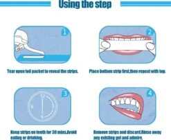 Merkloos Tanden Bleken - Witte Tanden - 5D White Teeth Whitening Strips - Teeth Whitening Strips - 28x Tandenbleek Strips - Zonder Peroxide (0%) -Verzorgingsproducten 1200x981 4