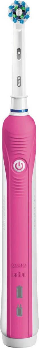 Oral B Oral-B Pro CrossAction 750 - Elektrische Tandenborstel - Roze 5 Oral B Oral-B Pro CrossAction 750 - Elektrische Tandenborstel - Roze - Afbeelding 3