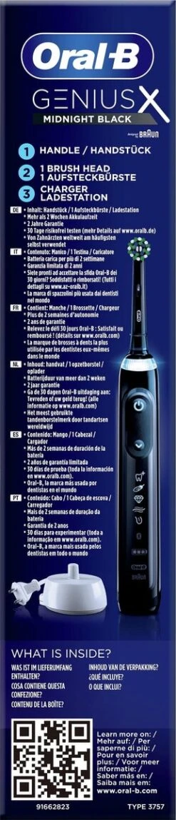 Oral B Oral-B Genius X - Special Editie - Zwart - Elektrische Tandenborstel - 1 Handvat En 1 Opzetborstel -Verzorgingsproducten 258x1200