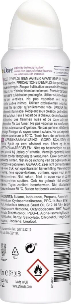 Dove Nourishing Secrets Glowing Anti-transpirant Spray - 6 X 150 Ml 16 Dove Nourishing Secrets Glowing Anti-transpirant Spray - 6 X 150 Ml -Verzorgingsproducten 283x1200