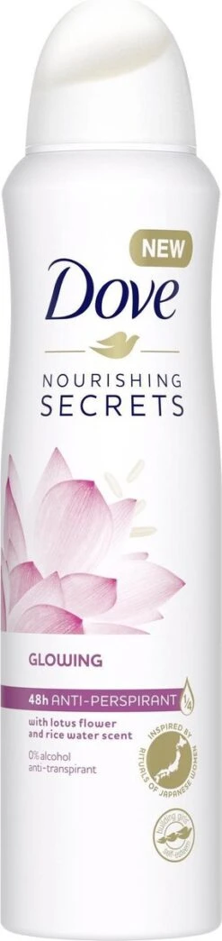 Dove Nourishing Secrets Glowing Anti-transpirant Spray - 6 X 150 Ml 12 Dove Nourishing Secrets Glowing Anti-transpirant Spray - 6 X 150 Ml -Verzorgingsproducten 284x1200
