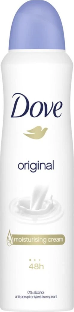 Dove Original Anti-transpirant Spray Vrouw - 6 X 150 Ml - Voordeelverpakking 28 Dove Original Anti-transpirant Spray Vrouw - 6 X 150 Ml - Voordeelverpakking -Verzorgingsproducten 285x1200