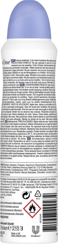 Dove Original Anti-transpirant Spray Vrouw - 6 X 150 Ml - Voordeelverpakking 29 Dove Original Anti-transpirant Spray Vrouw - 6 X 150 Ml - Voordeelverpakking -Verzorgingsproducten 286x1200