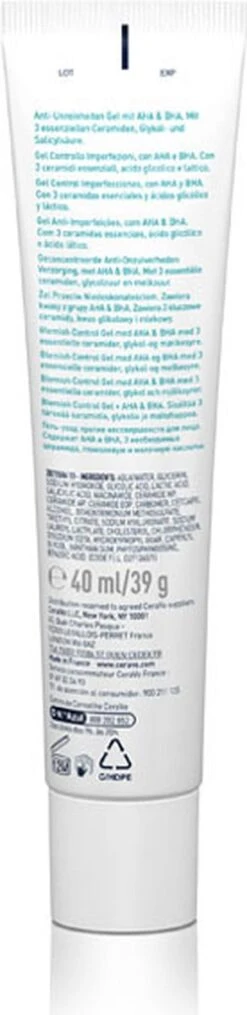 CeraVe Acne Control Gel - 40ml - Voor Onzuivere Huid Met Neiging Tot Acne -Verzorgingsproducten 292x1200 2