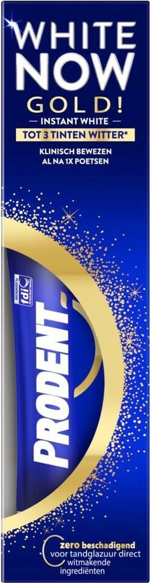 Prodent Tandpasta White Now Gold 75 Ml 4 Prodent Tandpasta White Now Gold 75 Ml - Afbeelding 2