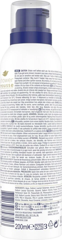 Dove Deeply Nourishing Doucheschuim - 6 X 200ml - Voordeelverpakking -Verzorgingsproducten 309x1200 2