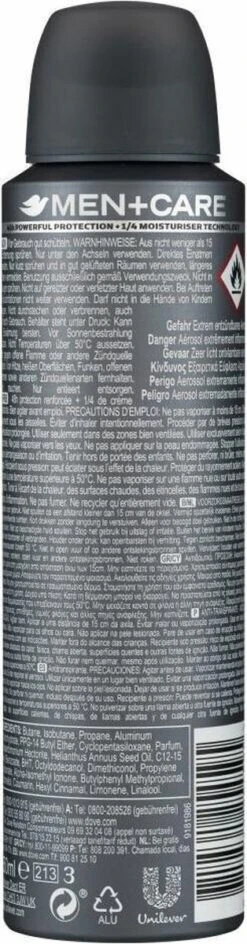 Dove Men+Care Clean Comfort Anti Transpirant Deodorant Spray - 6 X 150 Ml - Voordeelverpakking 19 Dove Men+Care Clean Comfort Anti Transpirant Deodorant Spray - 6 X 150 Ml - Voordeelverpakking -Verzorgingsproducten 314x1200 3