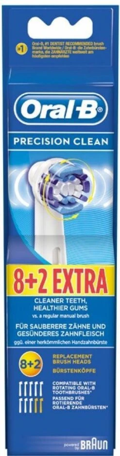 Oral B Oral-B Precison Clean Opzetborstels - 8 +2 Stuks -Verzorgingsproducten 316x1200 5