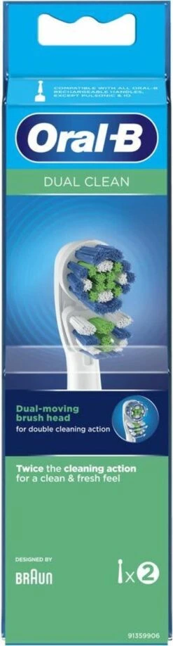 Oral B Oral-B Dual Clean - Opzetborstels - 2 Stuks -Verzorgingsproducten 323x1200 1
