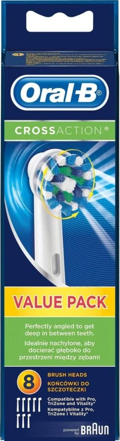 Oral B Oral-B Cross Action EB50 - 8 Stuks Voordeelverpakking -opzetborstels -Verzorgingsproducten 328x1200 5