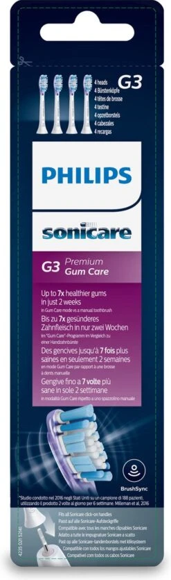 Philips Sonicare AdaptiveClean Gum HX9054/17 - Opzetborstel - 4 Stuks -Verzorgingsproducten 355x1200 4