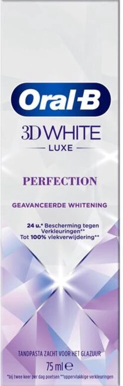 Oral B Oral-B 3D White Luxe Perfection - Voordeelverpakking 4 X 75 Ml -Tandpasta Verpakt In Gerecycleerd Karton -Verzorgingsproducten 385x1200 1
