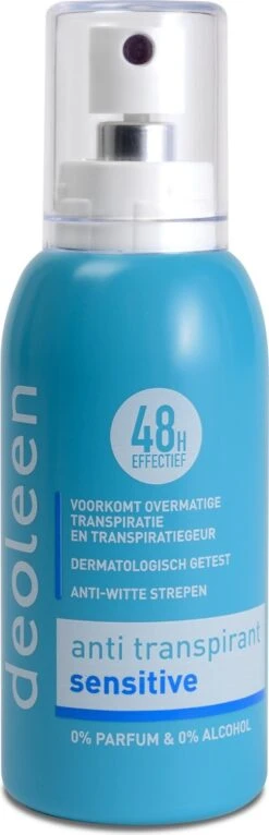 Deoleen Anti-transpirant - Pompspray Sensitive - Deodorant - 75 Ml -Verzorgingsproducten 387x1200 1